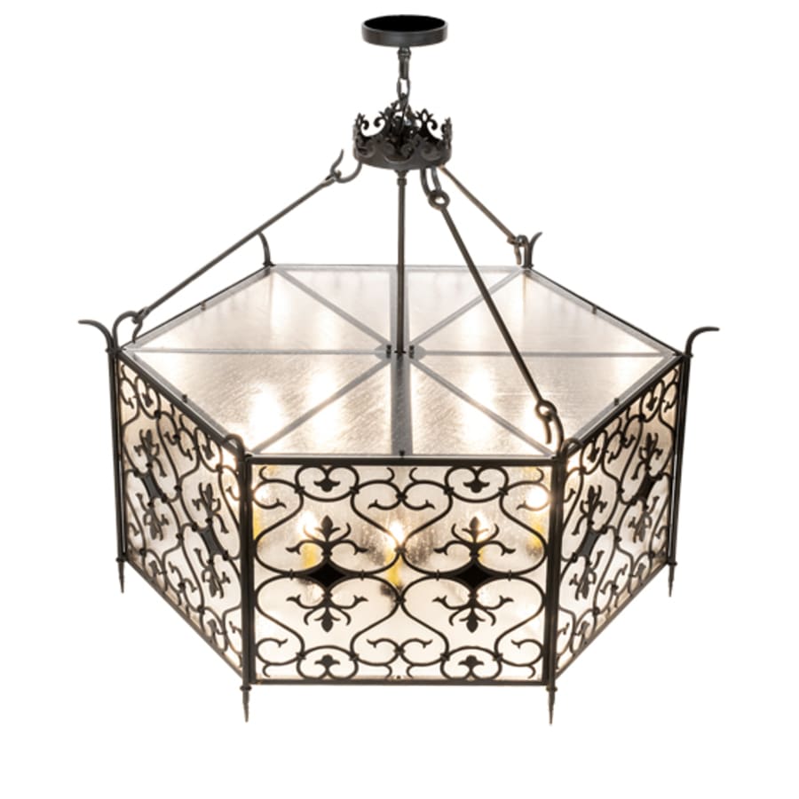 Twelve-Light 48" Wide Taper Candle Pendant