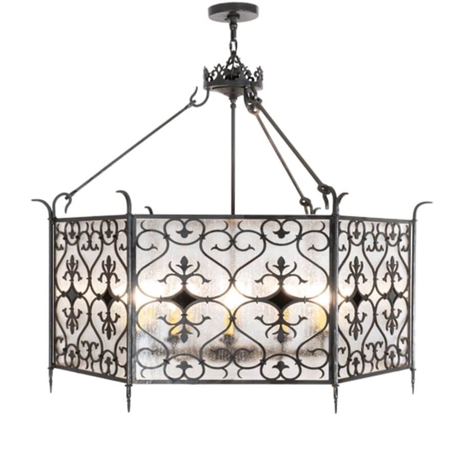 Twelve-Light 48" Wide Taper Candle Pendant