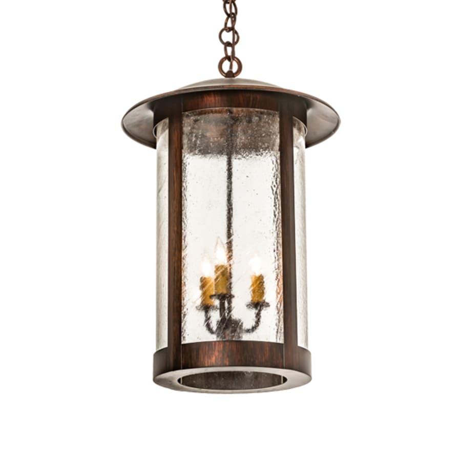 Three-Light 14" Wide Taper Candle Pendant