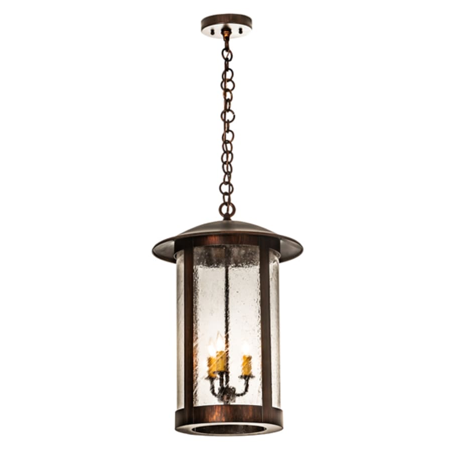 Three-Light 14" Wide Taper Candle Pendant