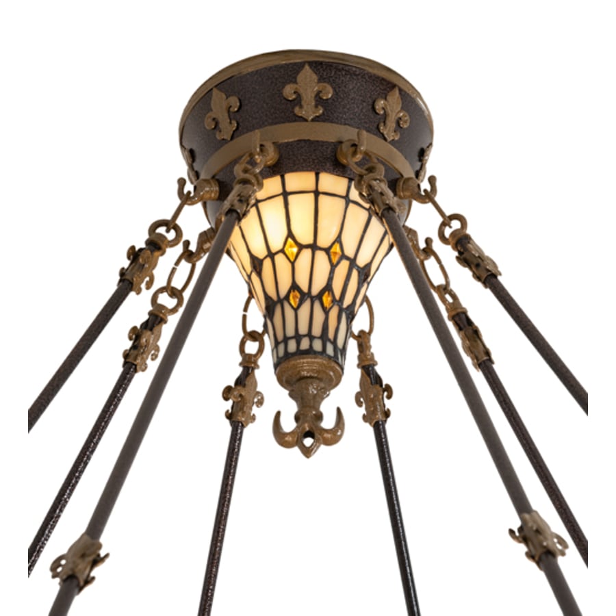 Fleur-de-lis 8-Light 45" Wide Pendant