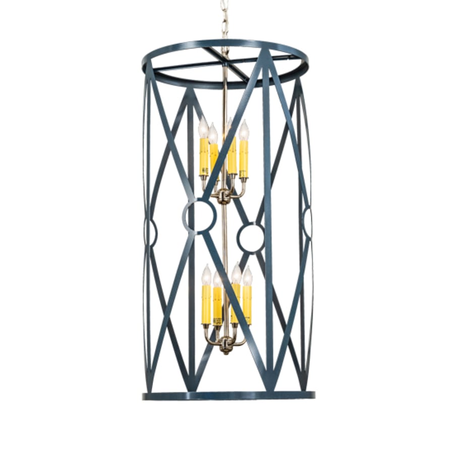 Eight-Light 18" Wide Taper Candle Pendant