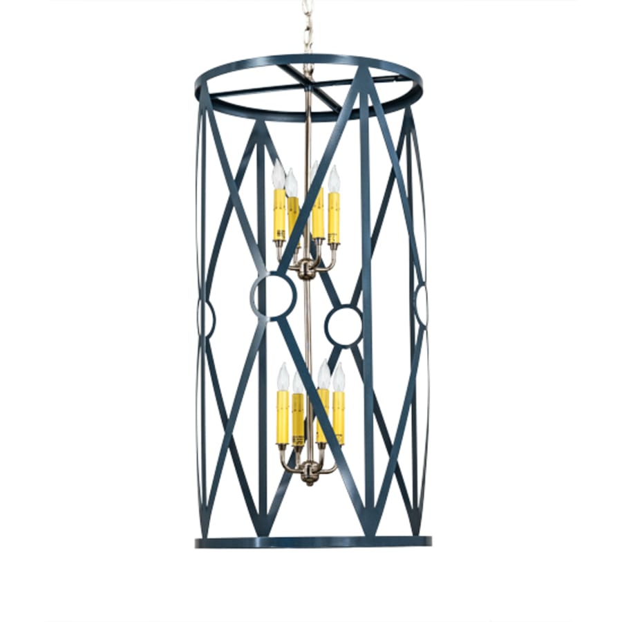 Eight-Light 18" Wide Taper Candle Pendant