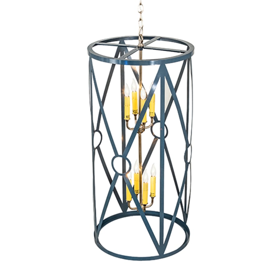 Eight-Light 18" Wide Taper Candle Pendant