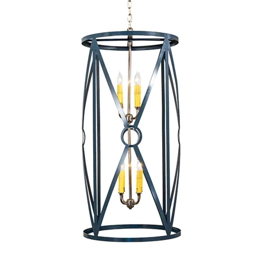 Eight-Light 18" Wide Taper Candle Pendant