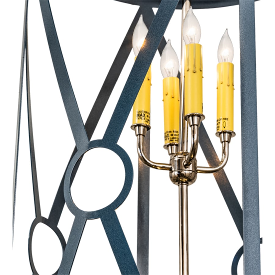 Eight-Light 18" Wide Taper Candle Pendant