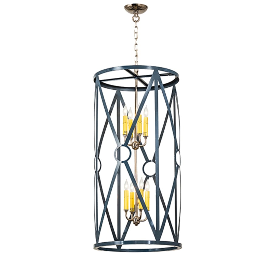 Eight-Light 18" Wide Taper Candle Pendant