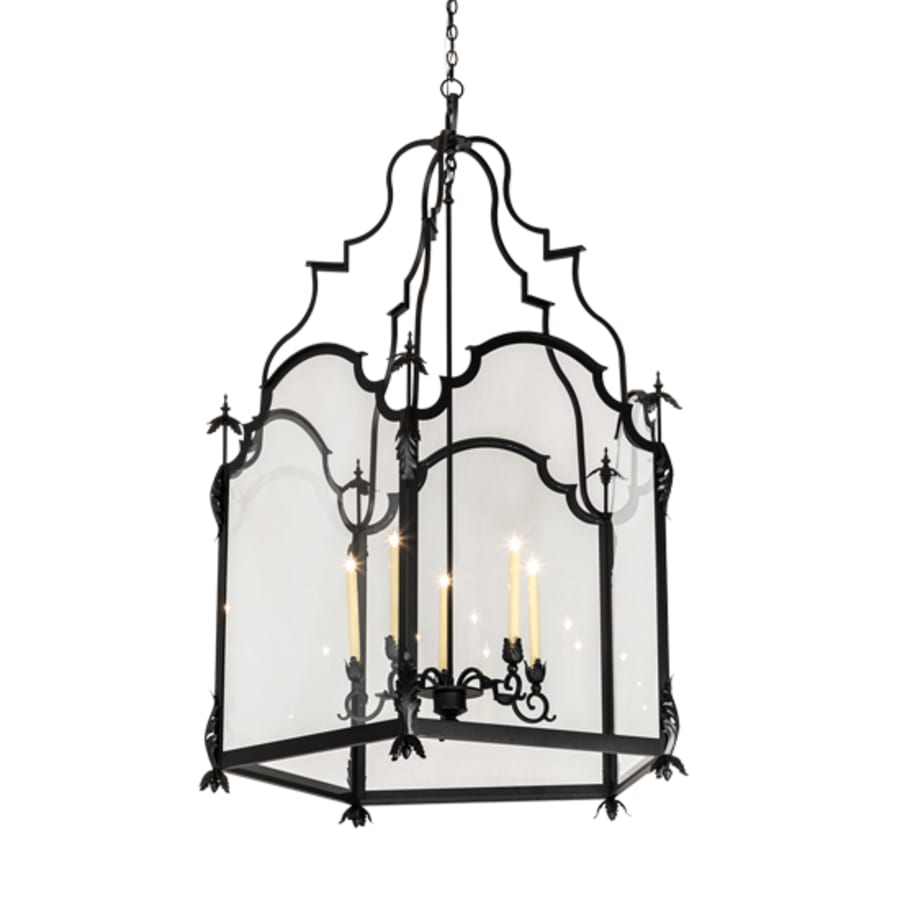 Five-Light 46" Wide Taper Candle Pendant