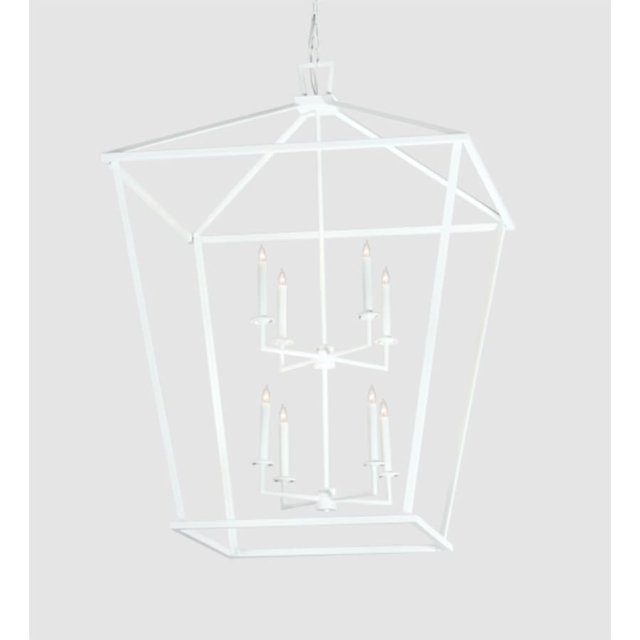 Eight-Light 51" Wide Taper Candle Pendant