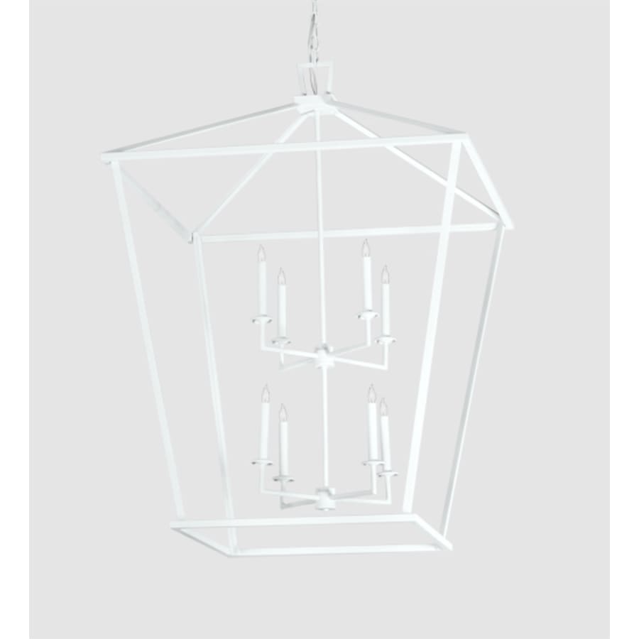 Eight-Light 51" Wide Taper Candle Pendant