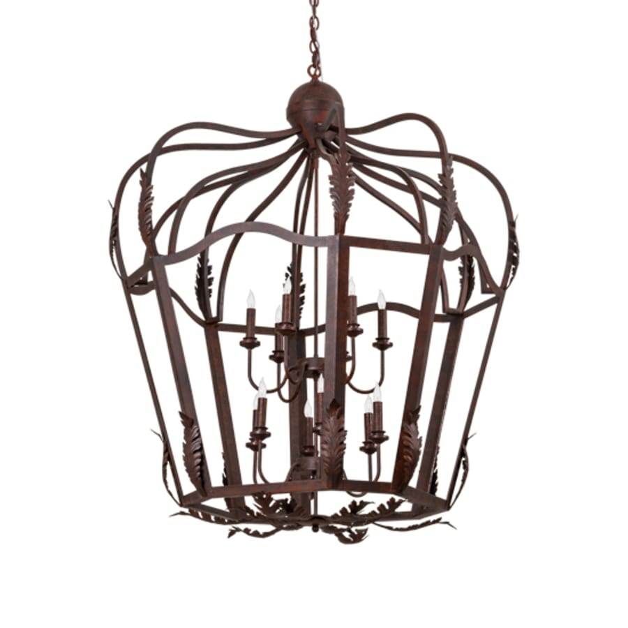 Twelve-Light 43" Wide Taper Candle Pendant detail view 4