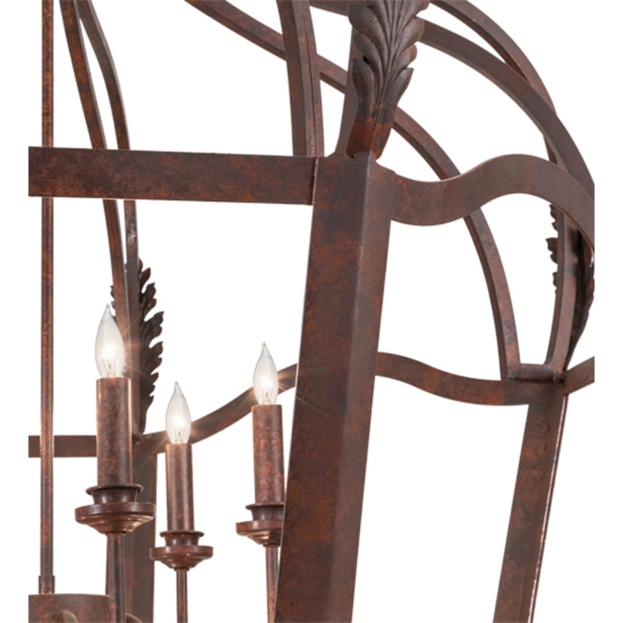Twelve-Light 43" Wide Taper Candle Pendant detail view 9