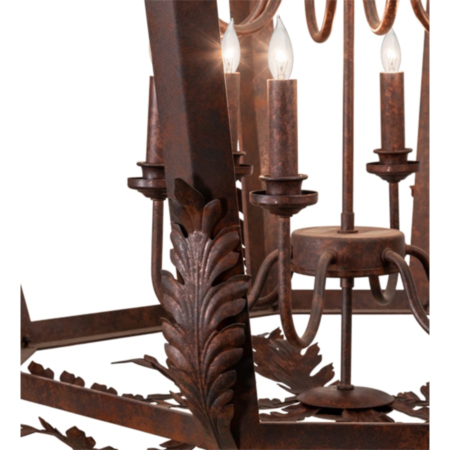 Twelve-Light 43" Wide Taper Candle Pendant detail view 10