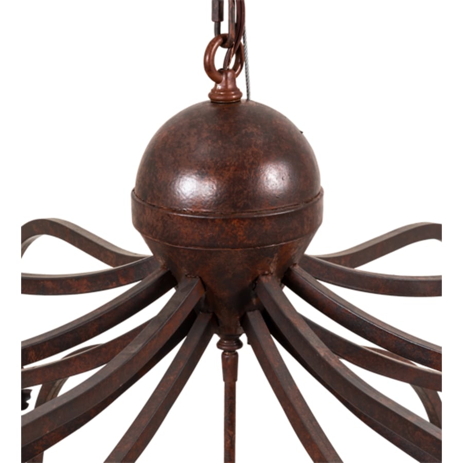 Twelve-Light 43" Wide Taper Candle Pendant detail view 12