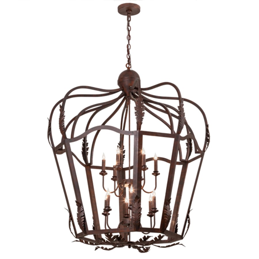 Twelve-Light 43" Wide Taper Candle Pendant detail view 14