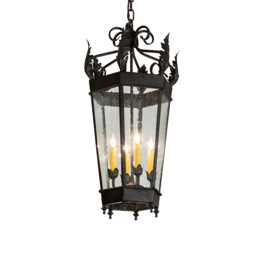 Four-Light 14" Wide Taper Candle Pendant