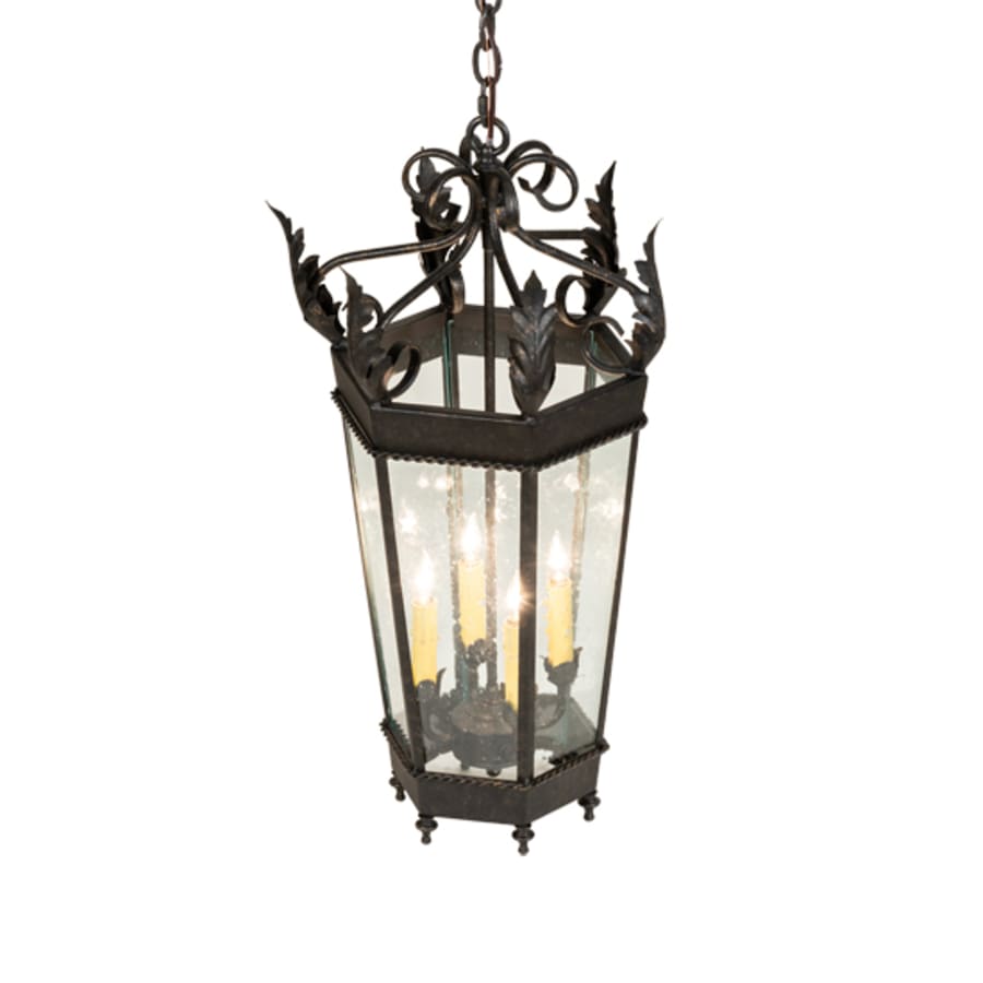 Four-Light 14" Wide Taper Candle Pendant