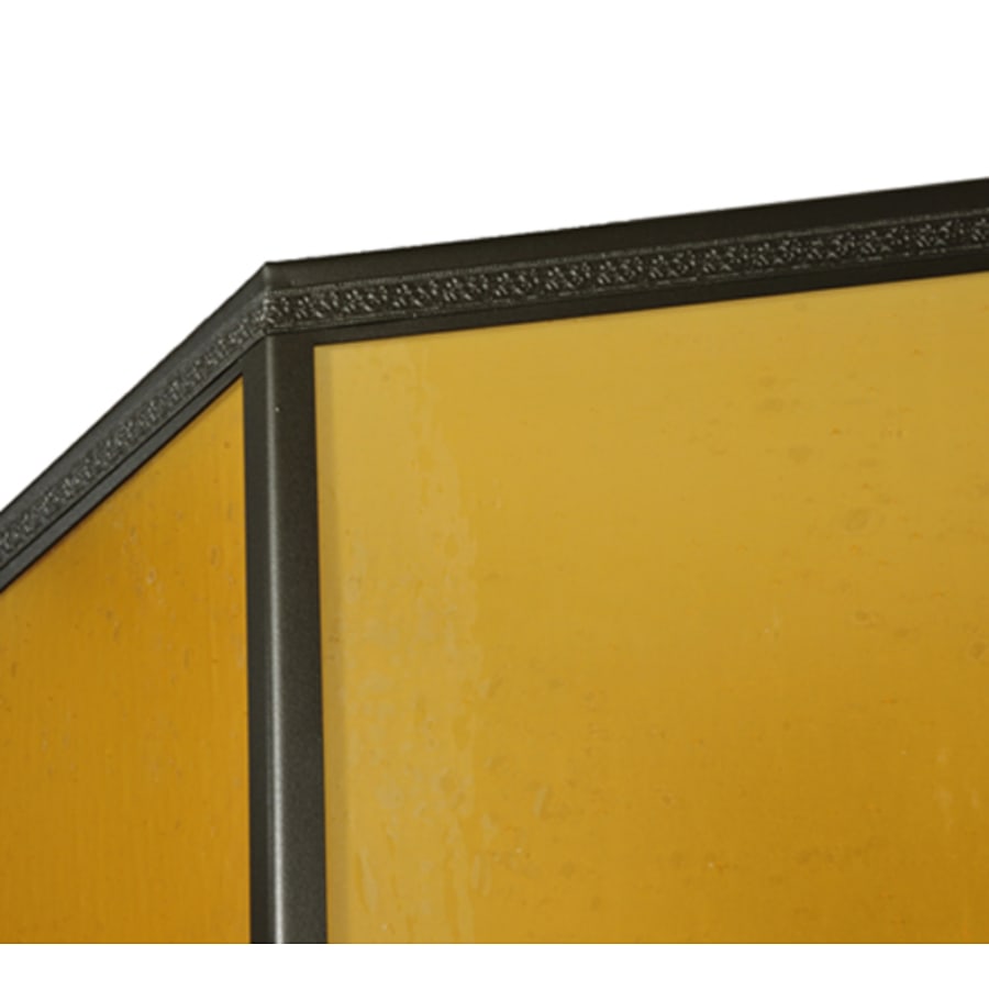 Eltham 4-Light 36" Wide Pendant with Amber Art Glass