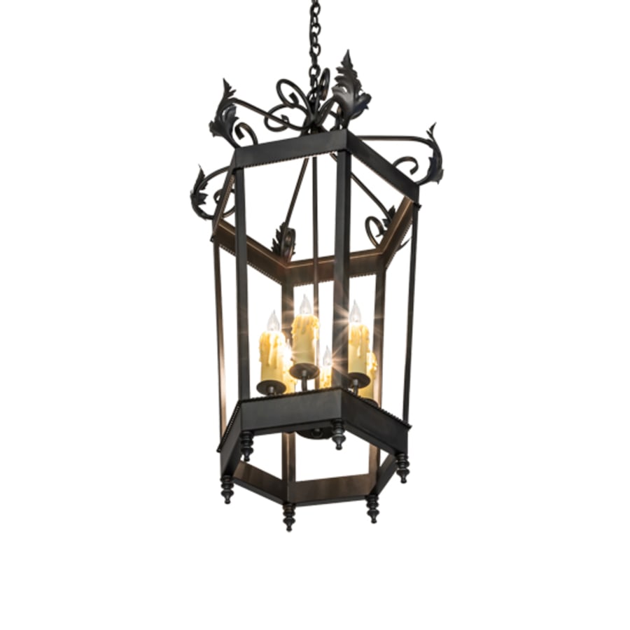 Six-Light 20" Wide Taper Candle Pendant