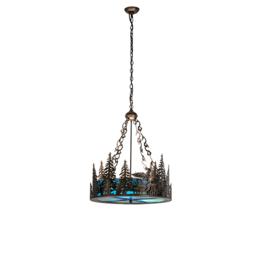 Three-Light 26" Wide Abstract Pendant
