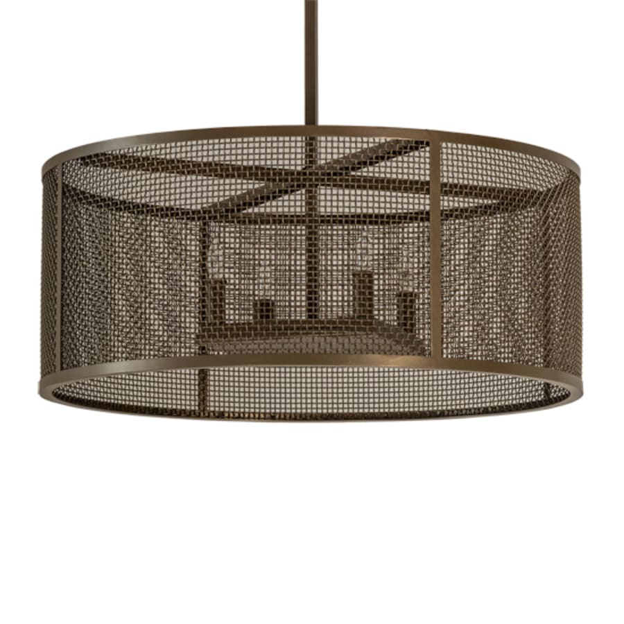 Four-Light 24" Wide Cage Pendant