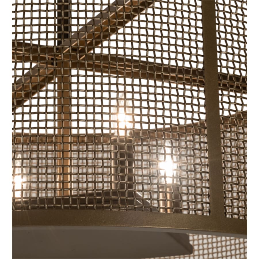 Four-Light 24" Wide Cage Pendant