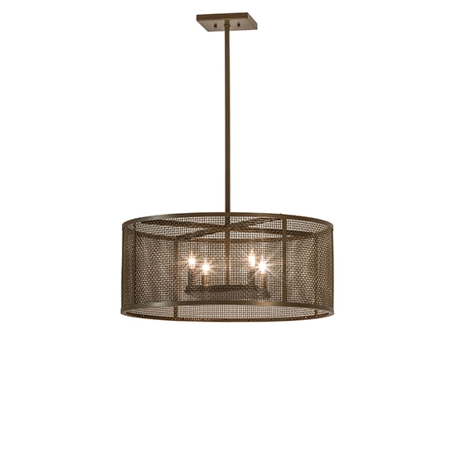 Four-Light 24" Wide Cage Pendant
