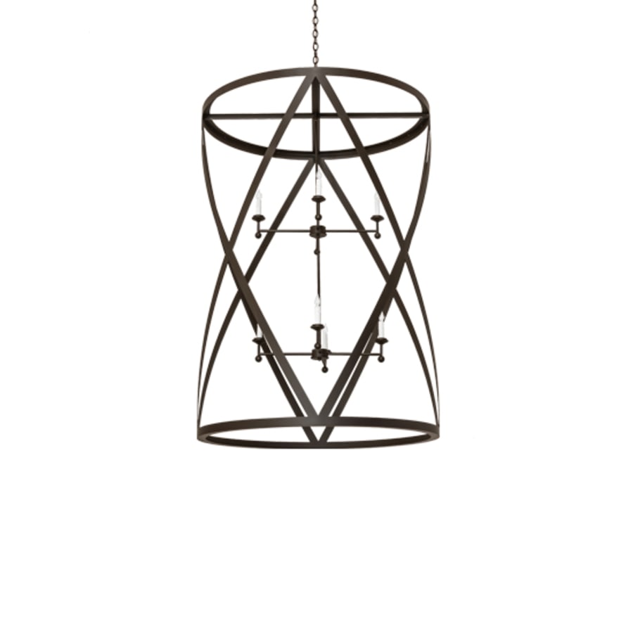 Eight-Light 42" Wide Taper Candle Pendant