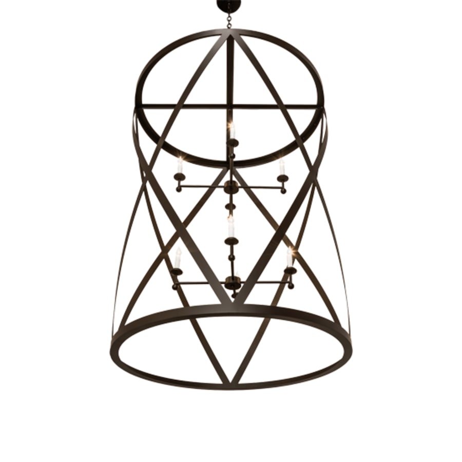 Eight-Light 42" Wide Taper Candle Pendant