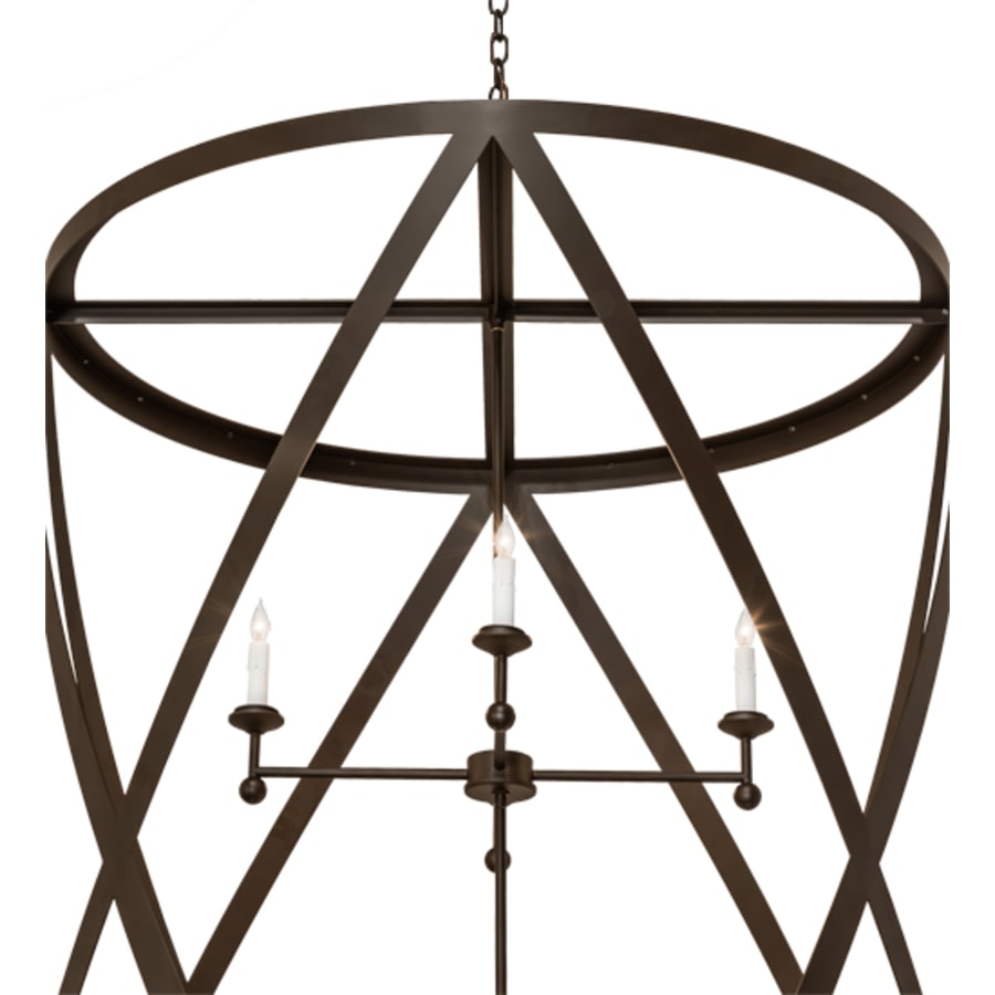 Eight-Light 42" Wide Taper Candle Pendant