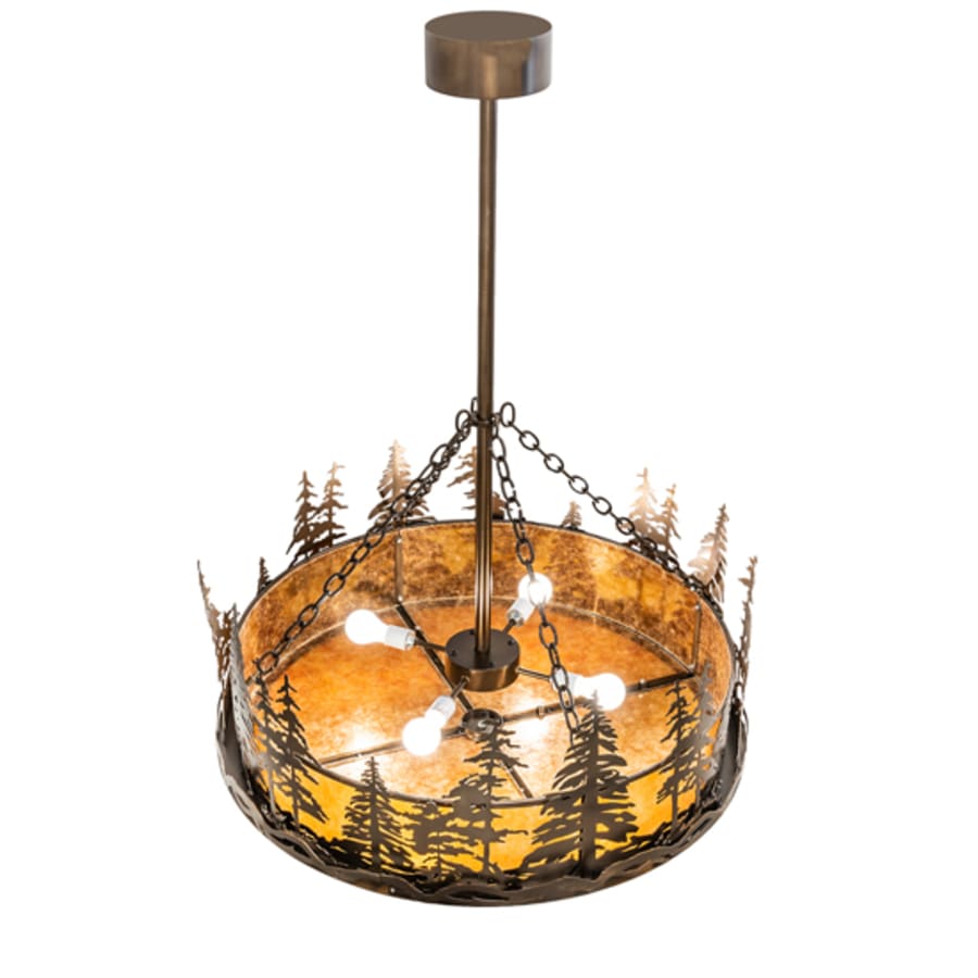 Four-Light 36" Wide Pendant