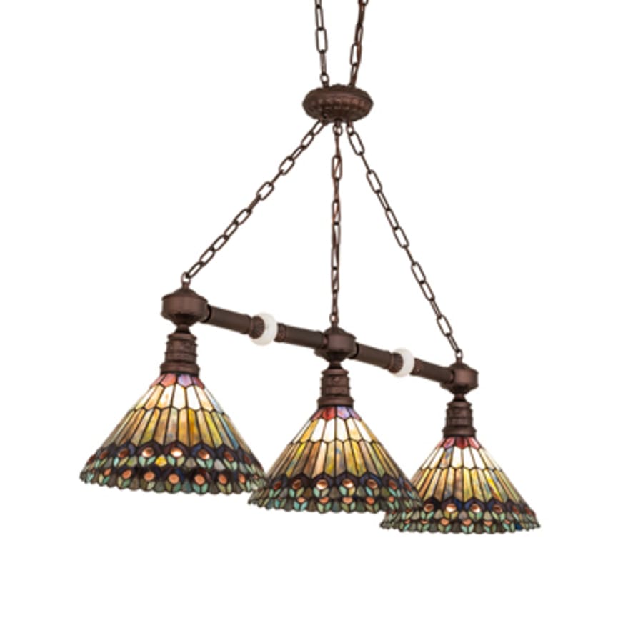 Three-Light 45" Wide Linear Pendant
