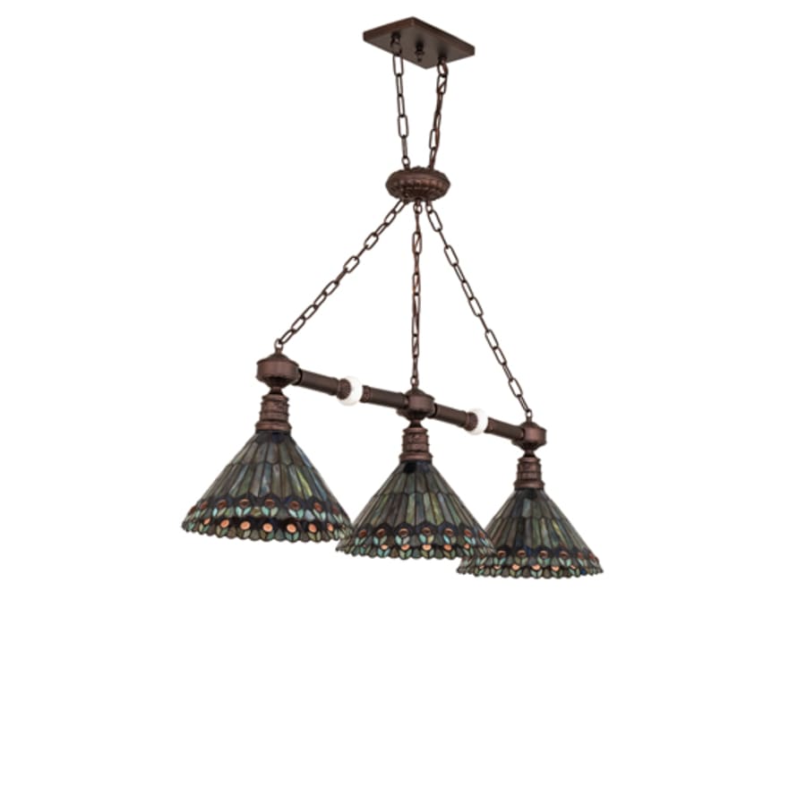Three-Light 45" Wide Linear Pendant