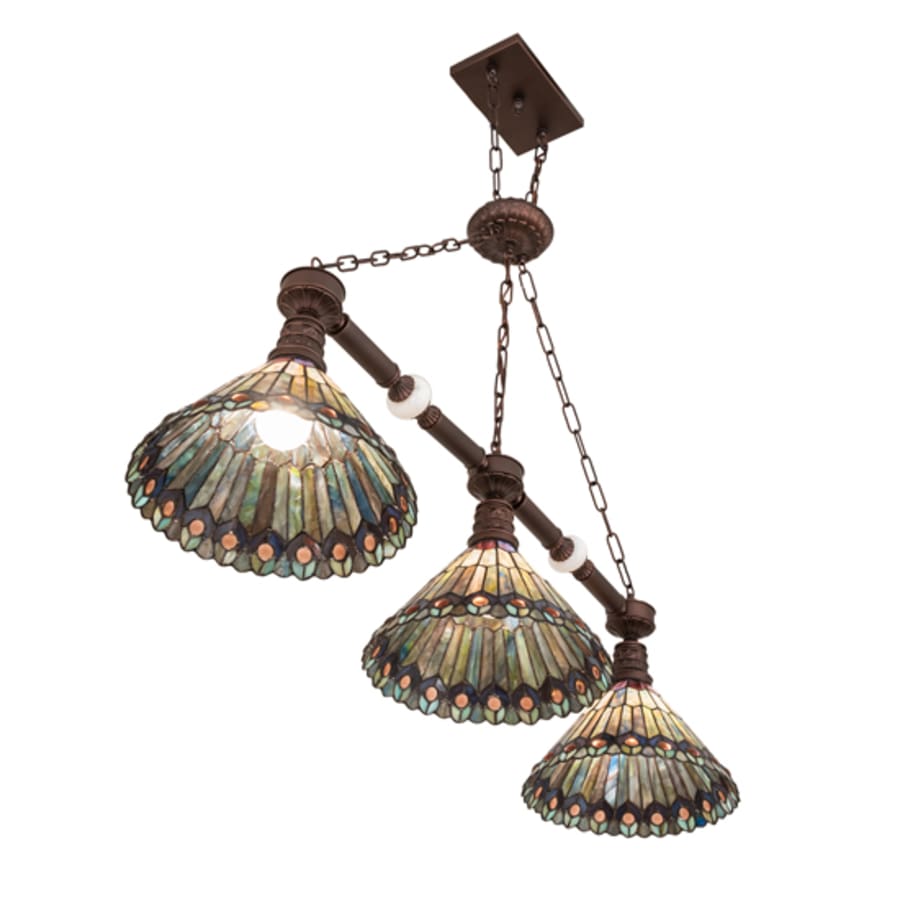 Three-Light 45" Wide Linear Pendant
