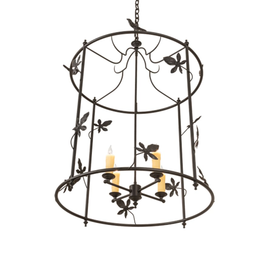 Four-Light 25" Wide Taper Candle Pendant