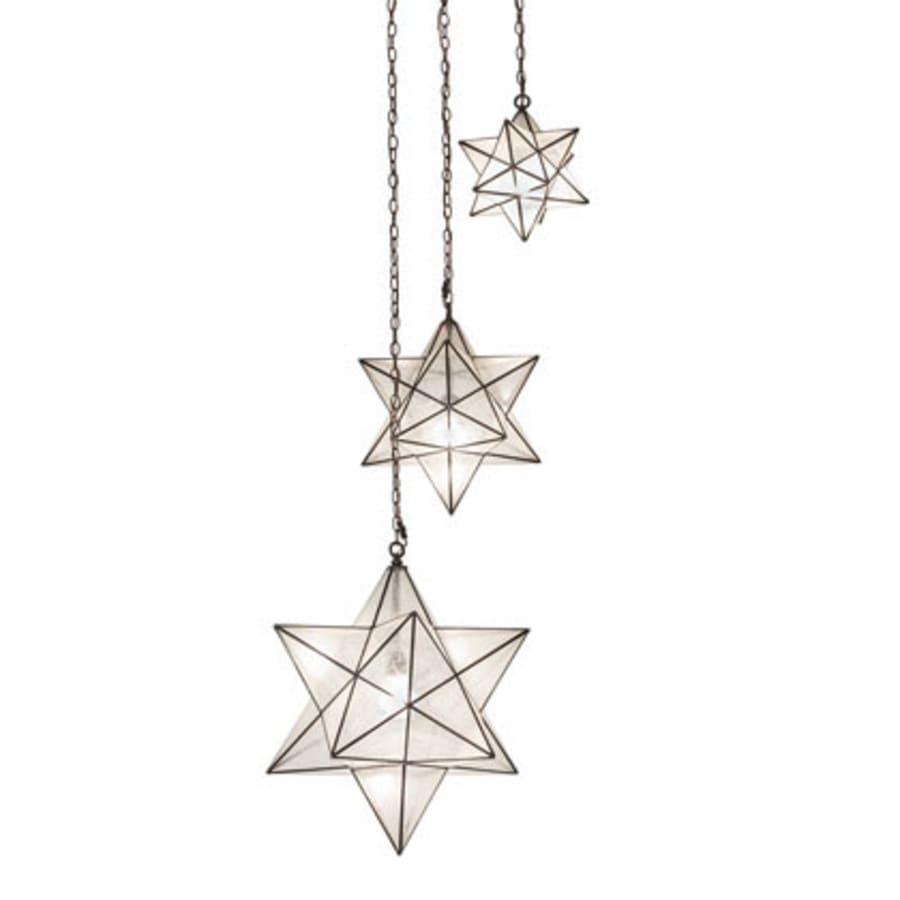Three-Light 36" Wide Multi-Light Pendant