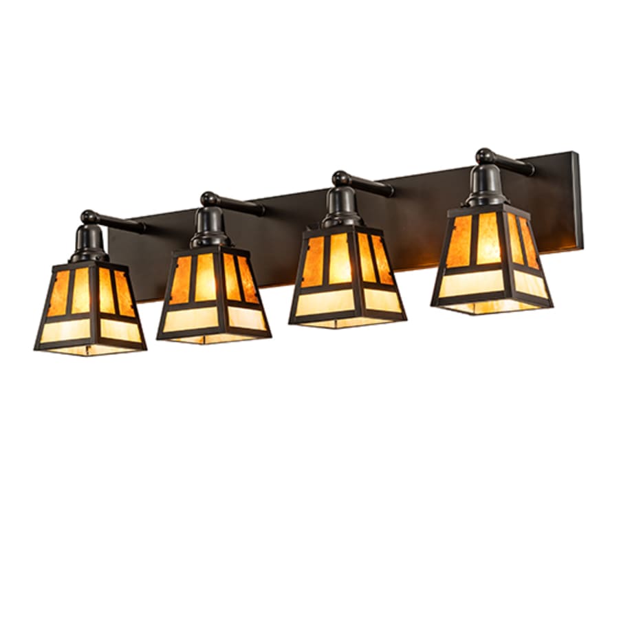 4 Light 10" Tall Wall Light, Bedroom Wall Sconce, Dimensions: Height: 10"