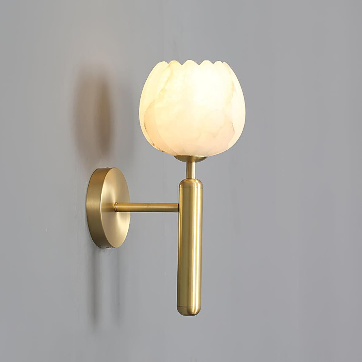 Mian Alabaster Blossom Wall Light
