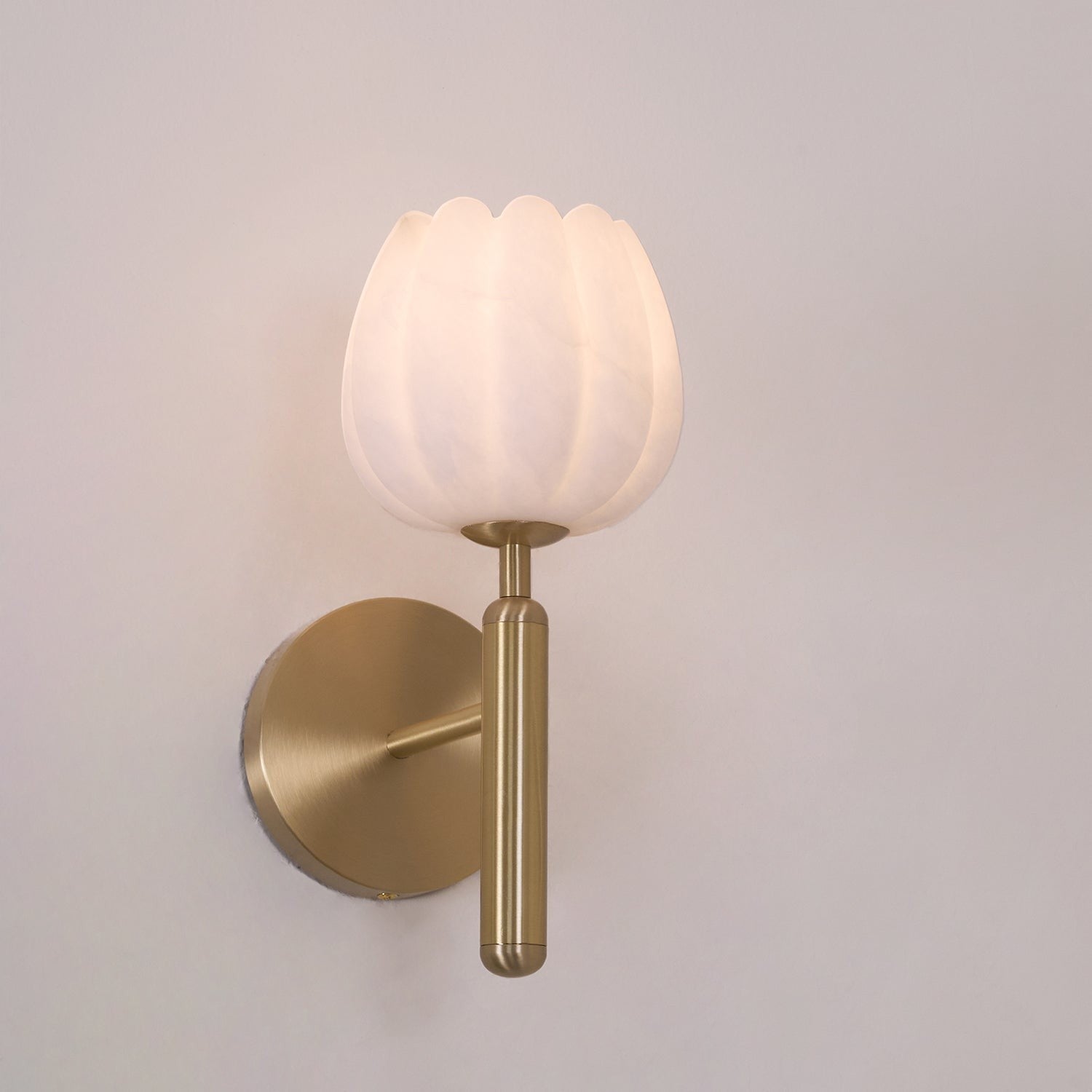 Mian Alabaster Blossom Wall Light
