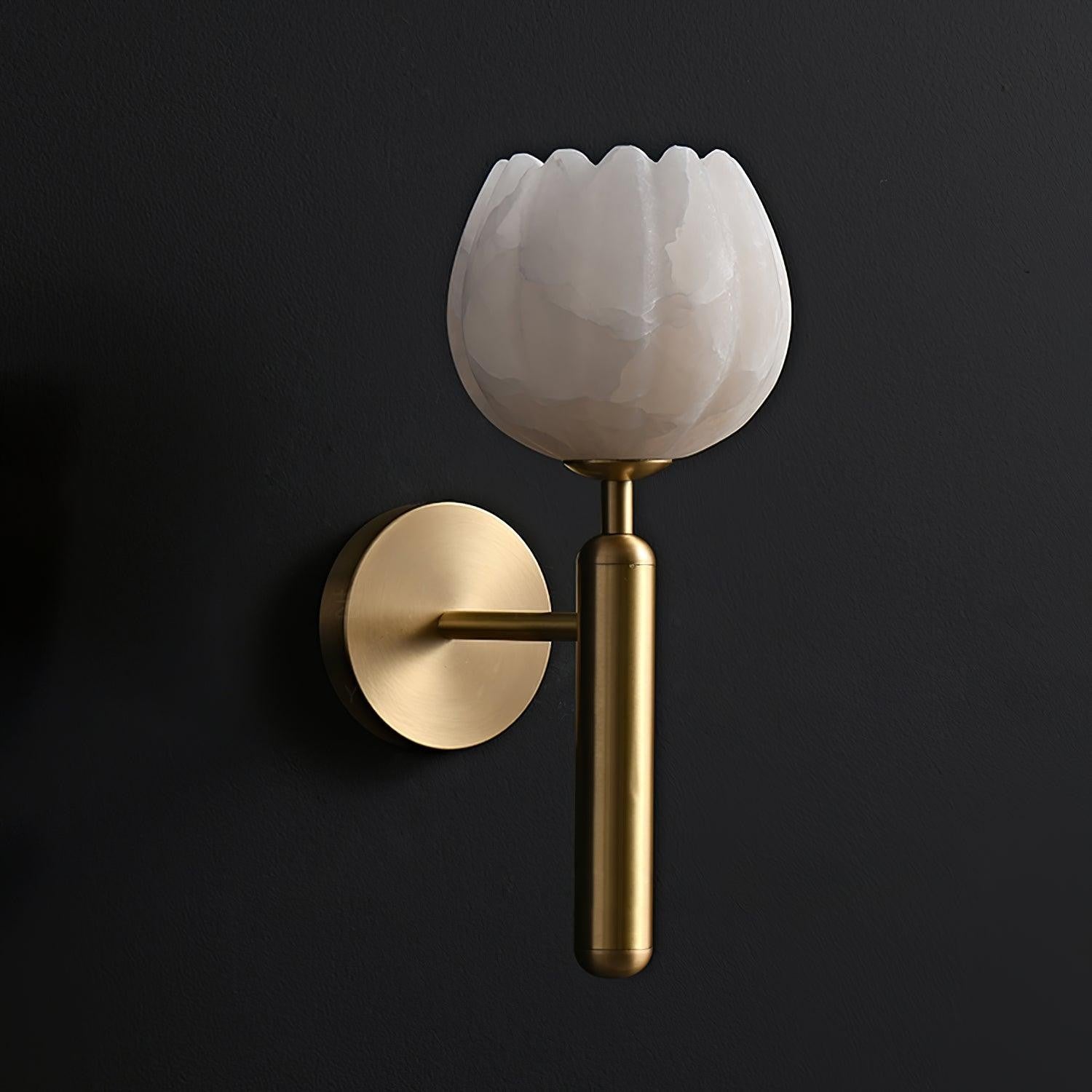 Mian Alabaster Blossom Wall Light
