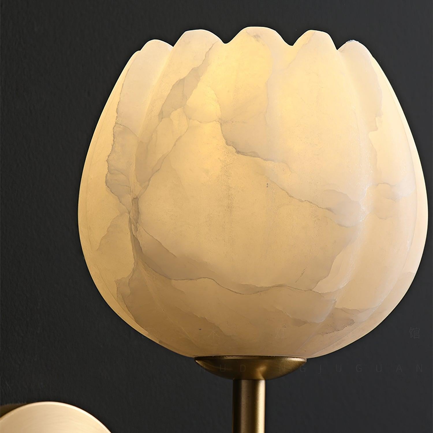 Mian Alabaster Blossom Wall Light