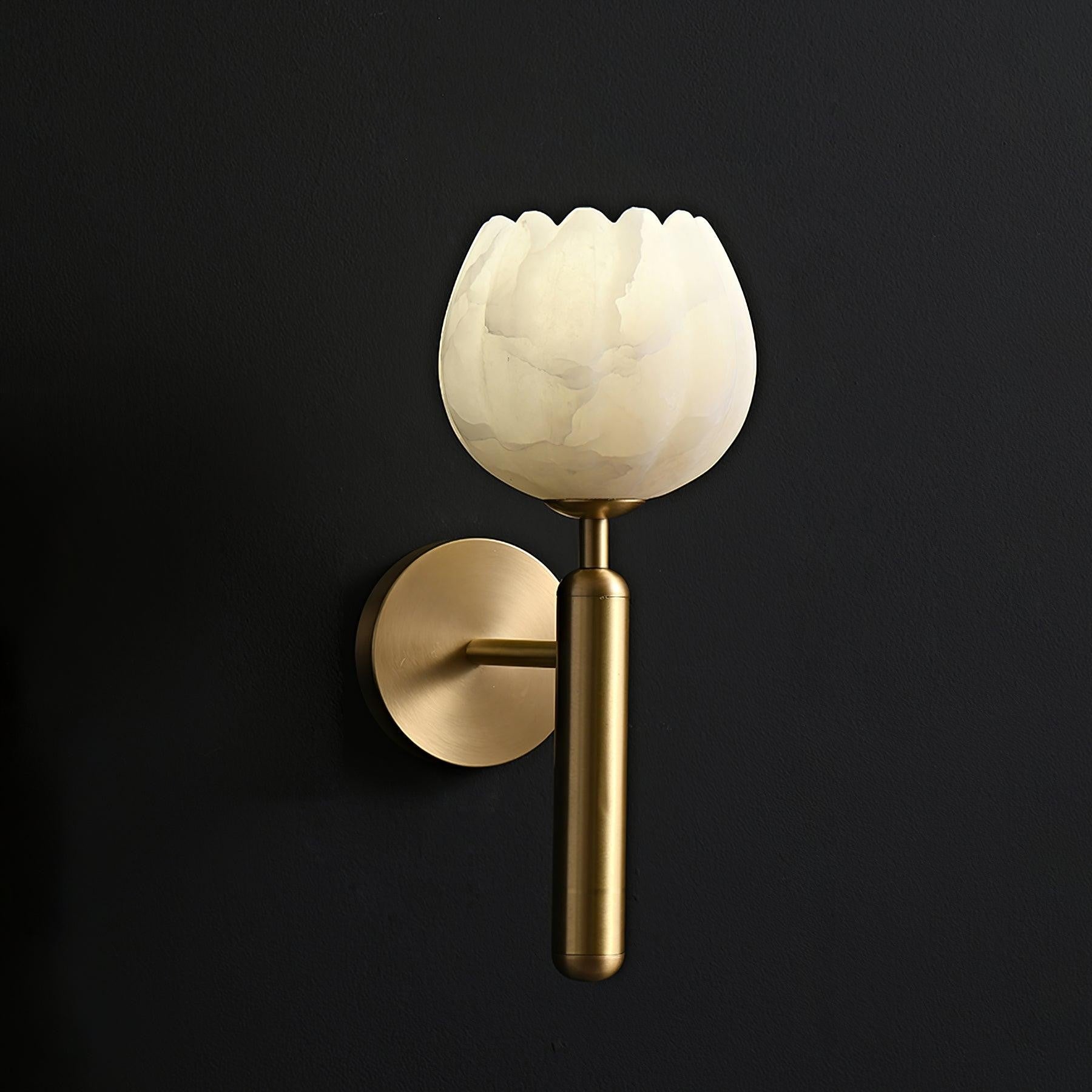 Mian Alabaster Blossom Wall Light