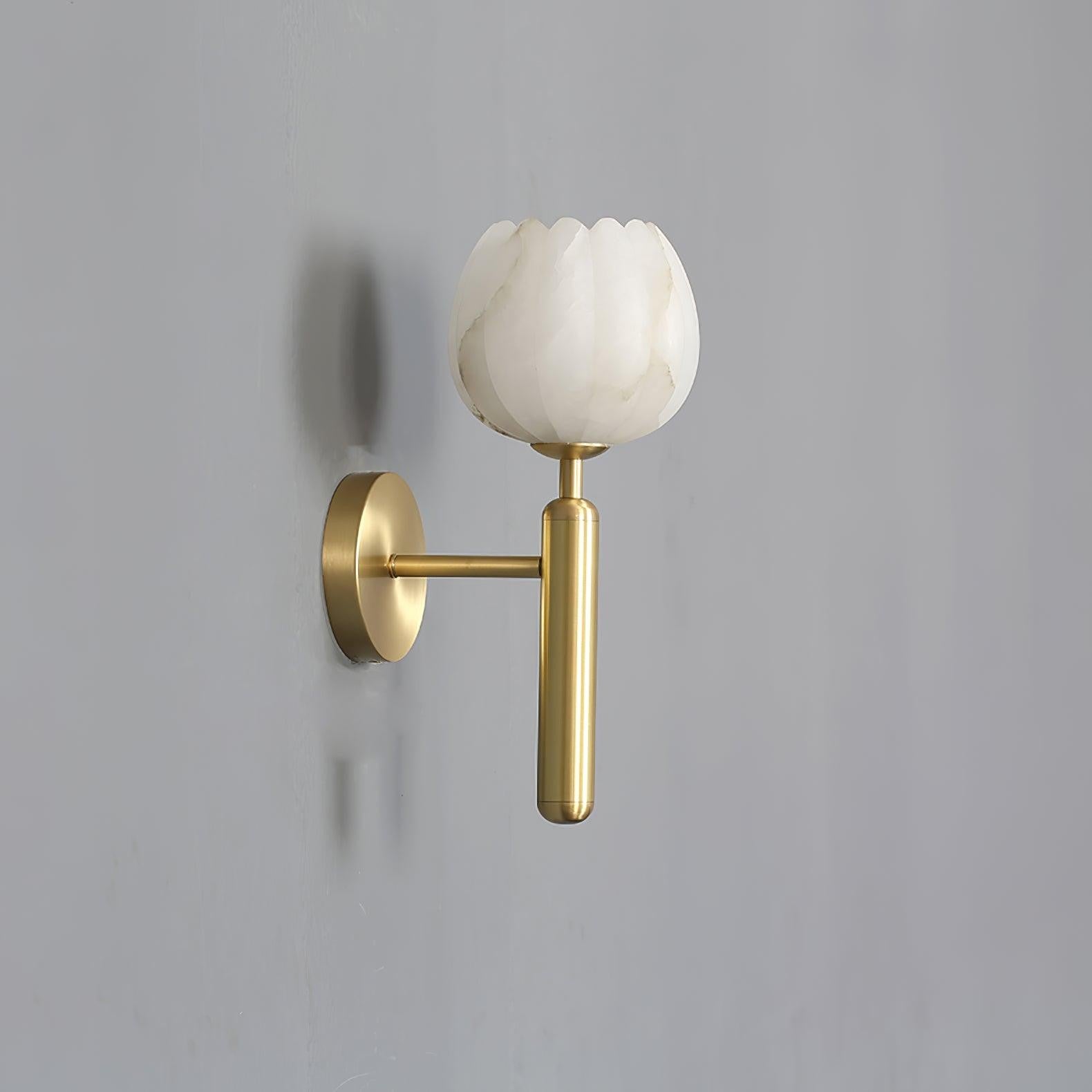 Mian Alabaster Blossom Wall Light