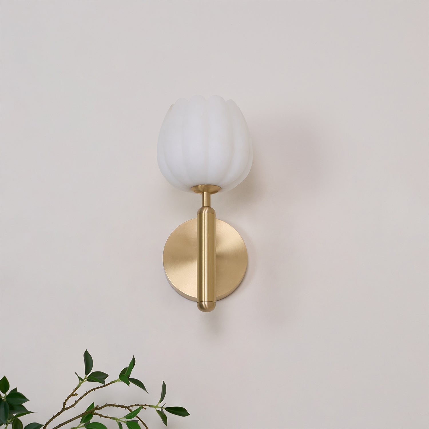 Mian Alabaster Blossom Wall Light