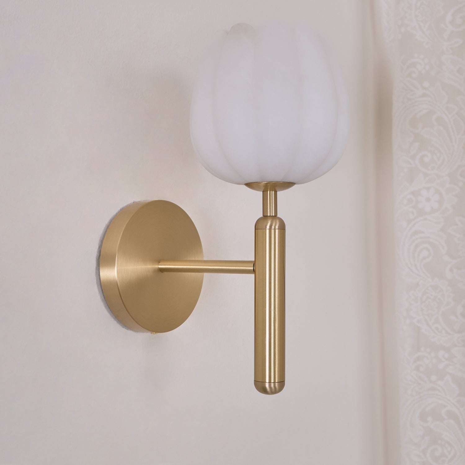 Mian Alabaster Blossom Wall Light