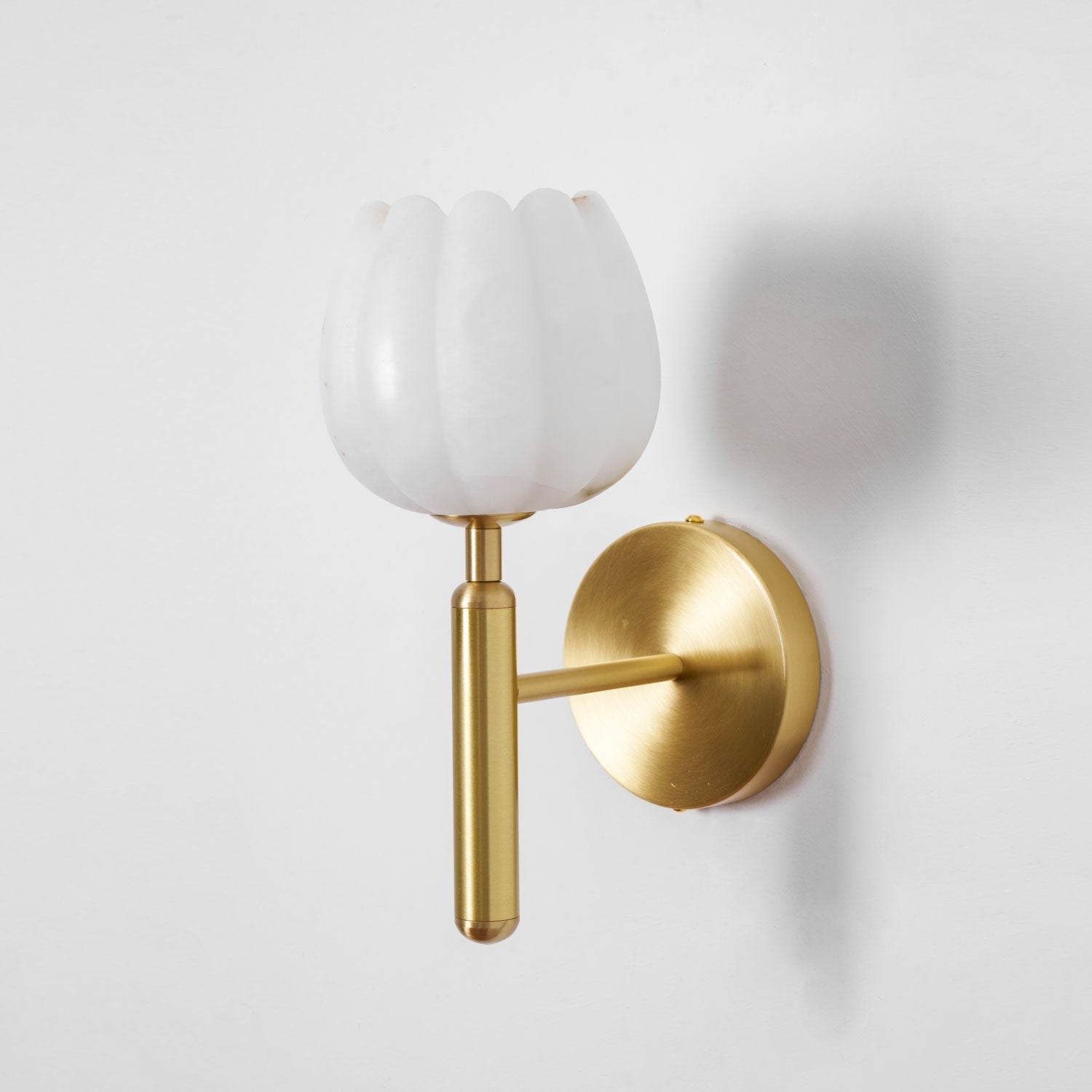 Mian Alabaster Blossom Wall Light