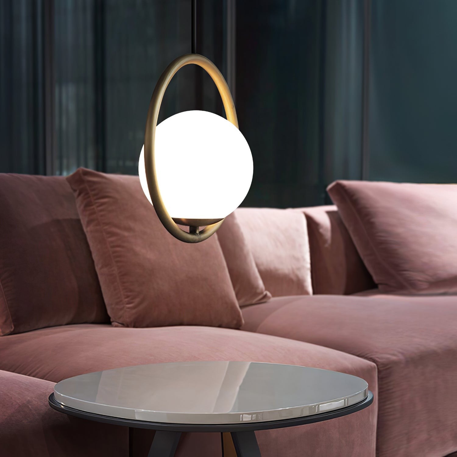 Mila Brass Globe Pendant