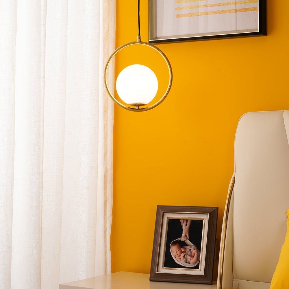 Mila Brass Globe Pendant
