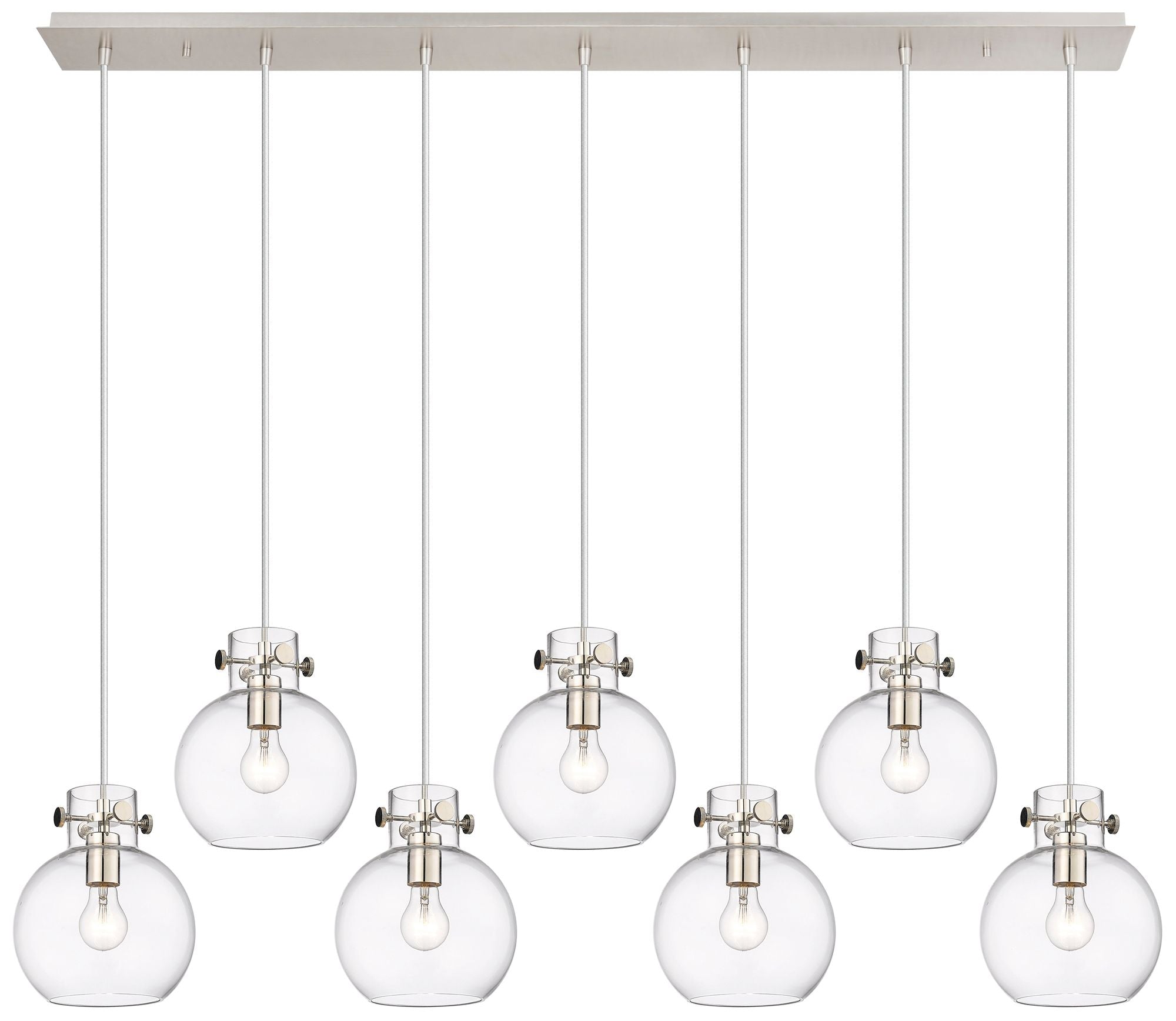 Milan 5-Light Brushed Brass Linear Pendant