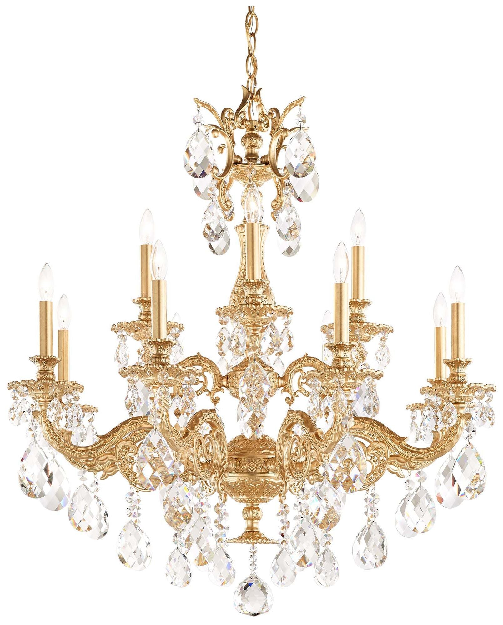 Milano 33.5"H X 12-Light Crystal Chandelier